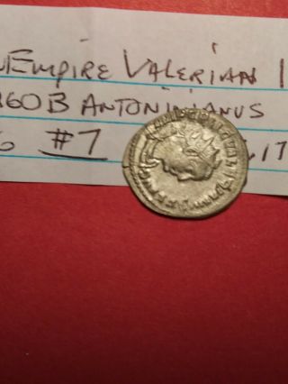 roman empire valerian 1,  253 - 260ad antoninianus ric - 86 4