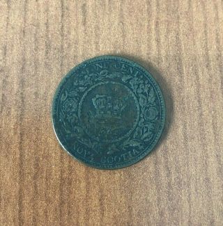 1862 Nova Scotia Large One Cent Penny Copper