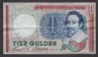 Netherland - 10 Gulden 1953