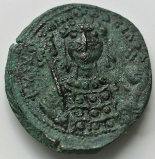 Michael Vii.  1071 - 1078 Ad.  Ae Follis 8.  57 Gm.  Constantinople.  Ic - Xc At Top Left