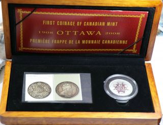 2008 Proof Canada Half Dollar 50c Km 780 100th Anniversary Coin & Stamp Set