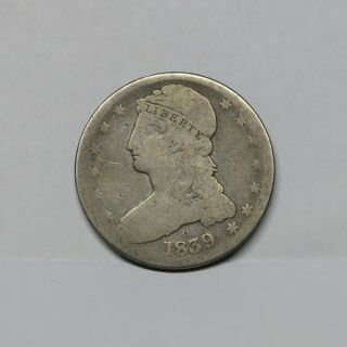 1839 - O 50c Capped Bust Silver Half Dollar