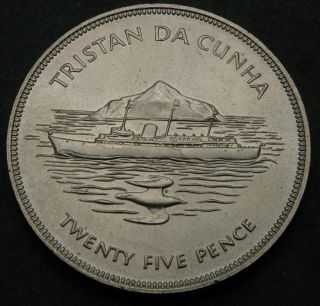 Tristan Da Cunha 25 Pence Nd (1977) - Copper/nickel - Elizabeth Ii.  - 3615
