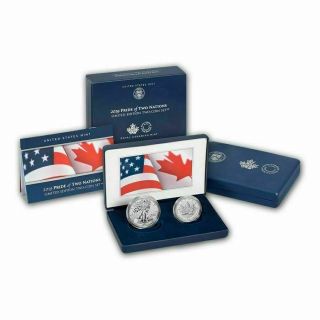2019 Pride Of Two Nations Silver 2pc Hand Signed By U.  S.  / Canada Directors