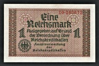 Vad - Germany - 1 Reichsmark Banknote - P R136 (cv=15) Unc