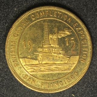 1915 San Francisco Panama Pacific Exposition Tower Of Jewels Token 34mm