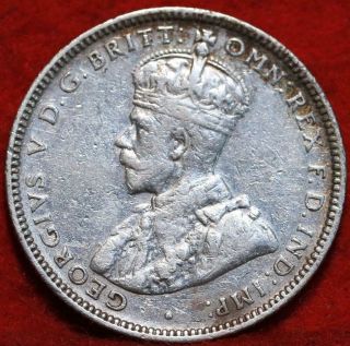 1922 Australia 1 Shilling Silver Foreign Coin