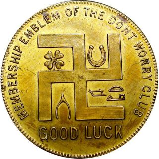 Detroit Michigan Good Luck Swastika Token The Berghoff Formerly Gies ' s 2