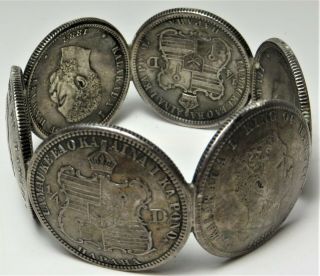 Rare 1883 Hawaii Kalakaua 6 Silver Quarters In A Ring