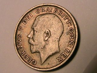 1913 GREAT BRITAIN Sixpence VF British UK 6 Pence George V Silver Coin 4