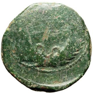 COUNTERMARKED Augustus Coin FIRST ROMAN EMPEROR 
