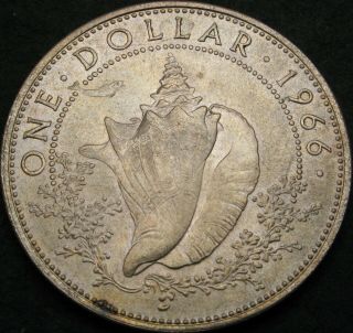 Bahamas 1 Dollar 1966 - Silver - Xf/aunc - 557 ¤