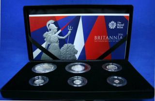2016 Britannia Silver Proof 6 Coin Set Royal Great Britain Silver Coins