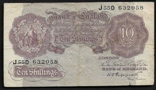 Great Britain 10 Shillings 1948 Ps 368 Bank Of England