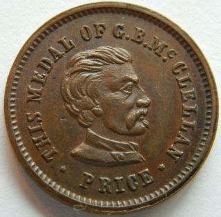 Civil War Patriot Fuld 143/261 This Medal Of G B Mcclellan/price One Cent Lqqk