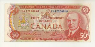 Canada 1975 Bc - 51a - I $50 Lawson - Bouey 3 Letters Eha2558048 Ef Note