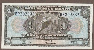 1964 Haiti 1 Gourde Note Unc