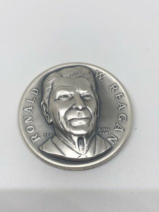 Medallic Art Co.  999 Silver Medal Coin w/cert President Ronald W.  Reagan 1459 2