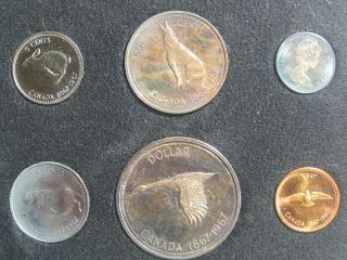 1967 Canada Cased Proof Set (no Gold Coin).  6 Coins 1c - $1