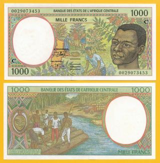Central African States 1000 Francs Congo (c) P - 102cg 2000 Unc Banknote