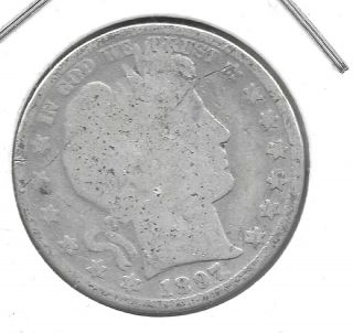 U.  S.  Barber Half Dollar,  50 - Cent Piece,  Minted In 1897 (2)