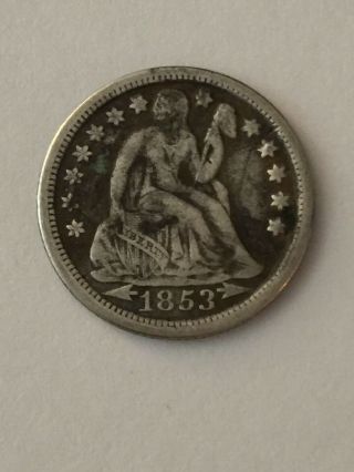 1853 O Seated Liberty Half Dime With Arrows