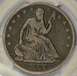 1861 - O Seated Liberty Half Dollar CSA Issue W - 11 PCGS VG08 AOP0619 2