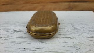 Antique Brass Shillings and Sixpence coin holder 3