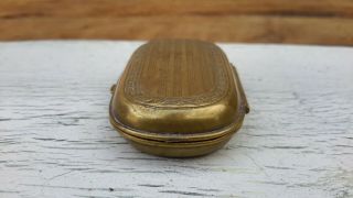 Antique Brass Shillings and Sixpence coin holder 4