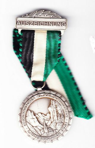1961 Lauterbrunnen Switzerland Shooting Medal
