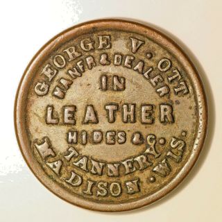 Cwt Storecard Wi - 410i - 1a R6 Madison,  Wi George V.  Ott Dealer In Leather And Hides