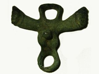 Ancient Roman Bronze Double Phallus Amulet,  Classical Period