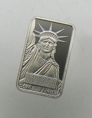 5 Gram Credit Suisse " Liberty " Platinum Bar 029470 Not