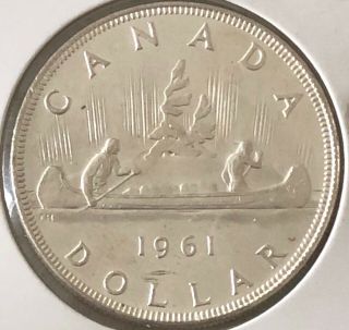1961 Canada.  800 Silver Dollar Ms62