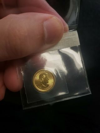 2016 1/10 Oz Canadian Maple Leaf Gold Coin 9999 Bu