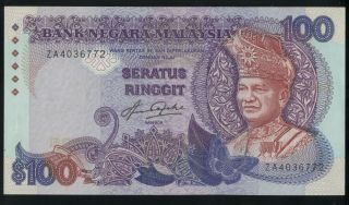 1982 - 84 Malaysia 100 Ringgit Za