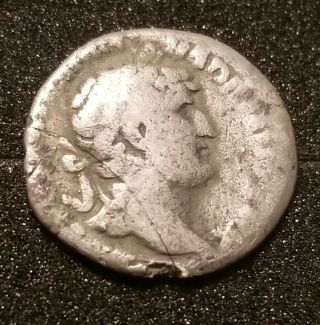 Ar Denarius Silver Coin Ruler Hadrian,  Roman Empire 134 - 138 Ad