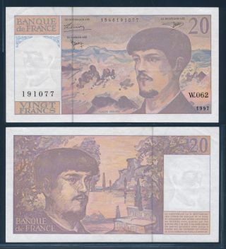 [94776] France 1997 20 Francs Bank Note Vf,  P151i