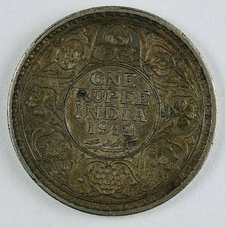 1912 India One Rupee - Higher Grade Coin - 548 2