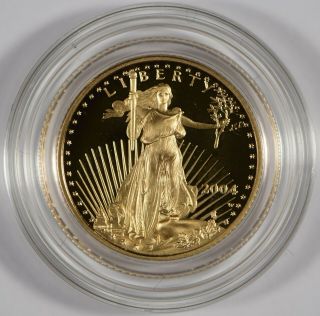 2004 W $5 Dollar American 1/10 Oz.  Gold Eagle G$5 In W/coa
