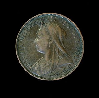 1899 Great Britain Half 1/2 Penny