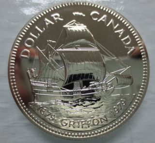 Canada 1979 Specimen Commemorative Silver Dollar Griffon Tricentennial Coin