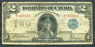 Dominion Of Canada 1923 $2 Bank Note