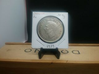 1939 Silver Canadian Dollar Au