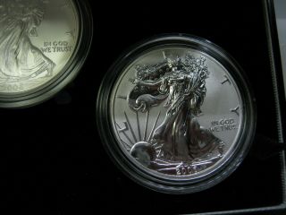 2006 American Eagle 20th Anniversary 3 Silver Coin Set Proof,  Reverse Proof,  Unc 6