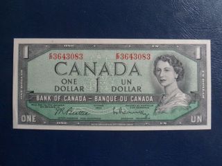1954 Canada 1 Dollar Bank Note - Beattie/raminsky - Ep3643083 19 - 470