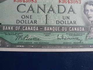 1954 Canada 1 Dollar Bank Note - Beattie/Raminsky - EP3643083 19 - 470 3