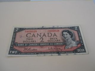 1954 - Canadian Two Dollar Bill - $2 Canada Note - Uu4650528