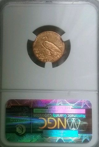 1914 US Gold $2.  50 Indian Head Quarter Eagle - NGC MS61 2