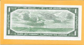 1954 CANADIAN 1 DOLLAR BILL G/N4147796 CRISP (UNC) 2